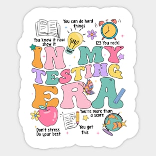 In My Testing Era, Test Day Teacher, Rock The Test, Appreciation Sticker